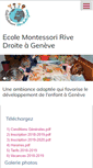 Mobile Screenshot of montessori-rivedroite.ch