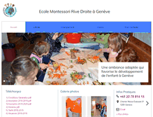 Tablet Screenshot of montessori-rivedroite.ch
